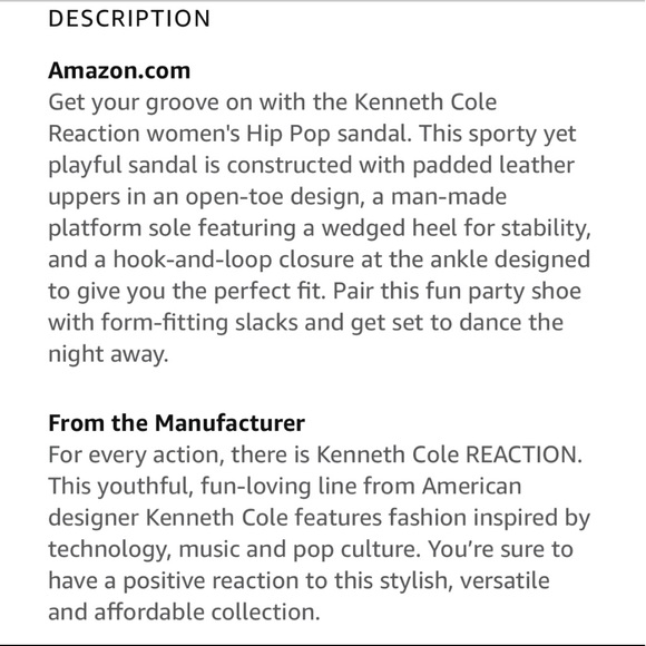 Kenneth Cole REACTION Hip Pop Wedge Sandals Chocolate 9M - Picture 12 of 14